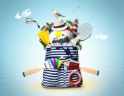 旅游主题元素设计图片大全