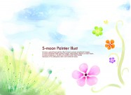 杂志风景插画图片