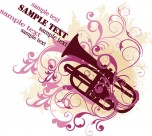 矢量乐器花纹图片大全