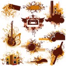 矢量乐器花纹图片大全