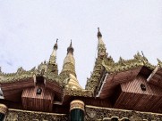 缅甸风情素描图片