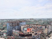 缅甸风情素描图片