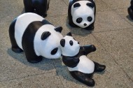 纸糊熊猫展图片