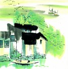 江南水乡春天水墨图片大全