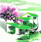 江南水乡春天水墨图片大全