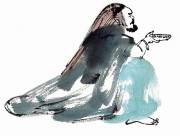 传统男性形象绘画图片