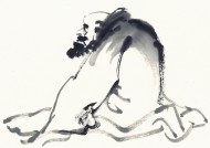 传统男性形象绘画图片