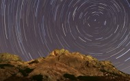满天星轨自然风景图片
