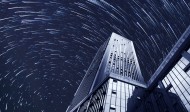 满天星轨自然风景图片