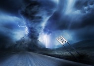 草原上龙卷风图片大全