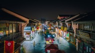 浙江杭州清河坊夜晚风景图片