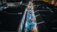 浙江杭州清河坊夜晚风景图片