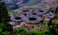 福建南靖田螺坑土楼群风景图片