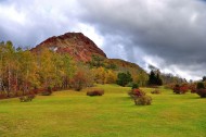 日本有珠山风景图片