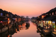 浙江西塘古镇夜色图片大全