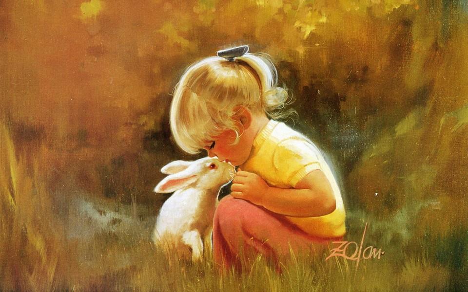 人体油画图片 小孩油画图片大全