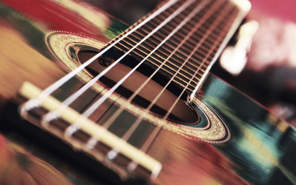 帅气的吉他静物摄影图片