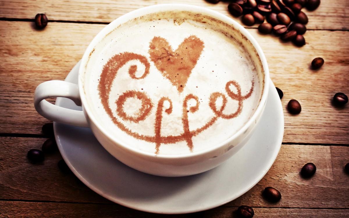 情侣心形图案咖啡图片大全