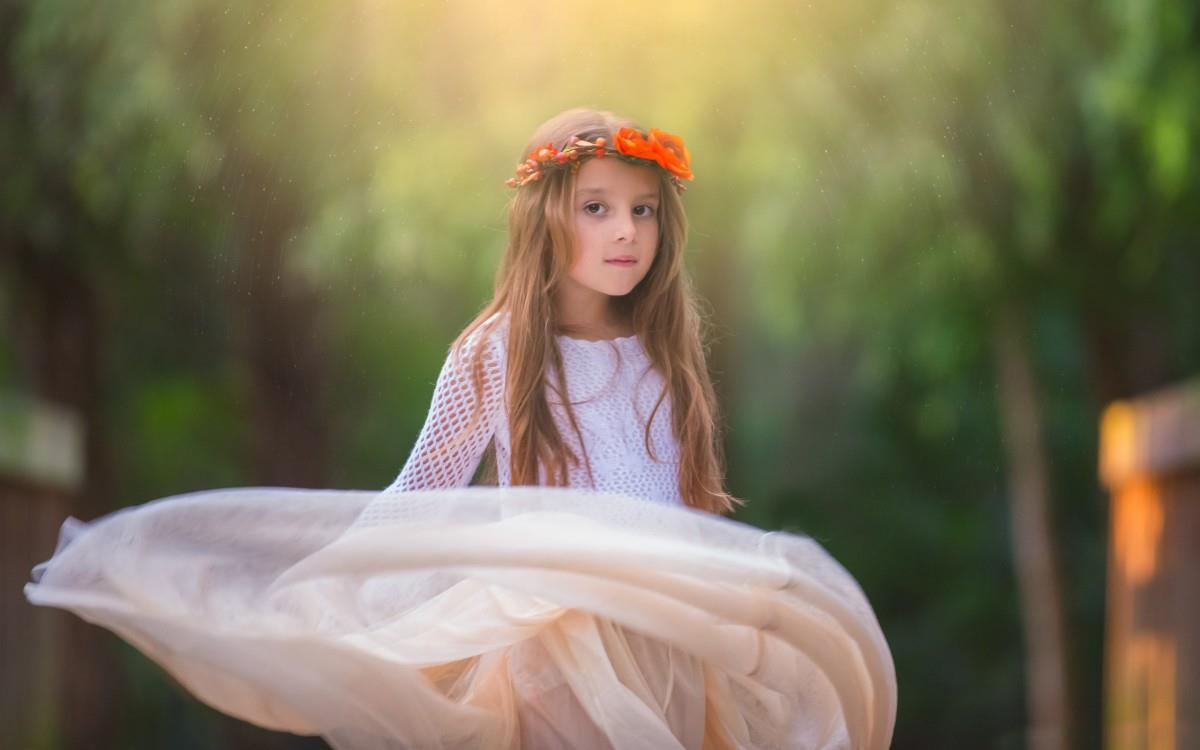 森林系女孩图片