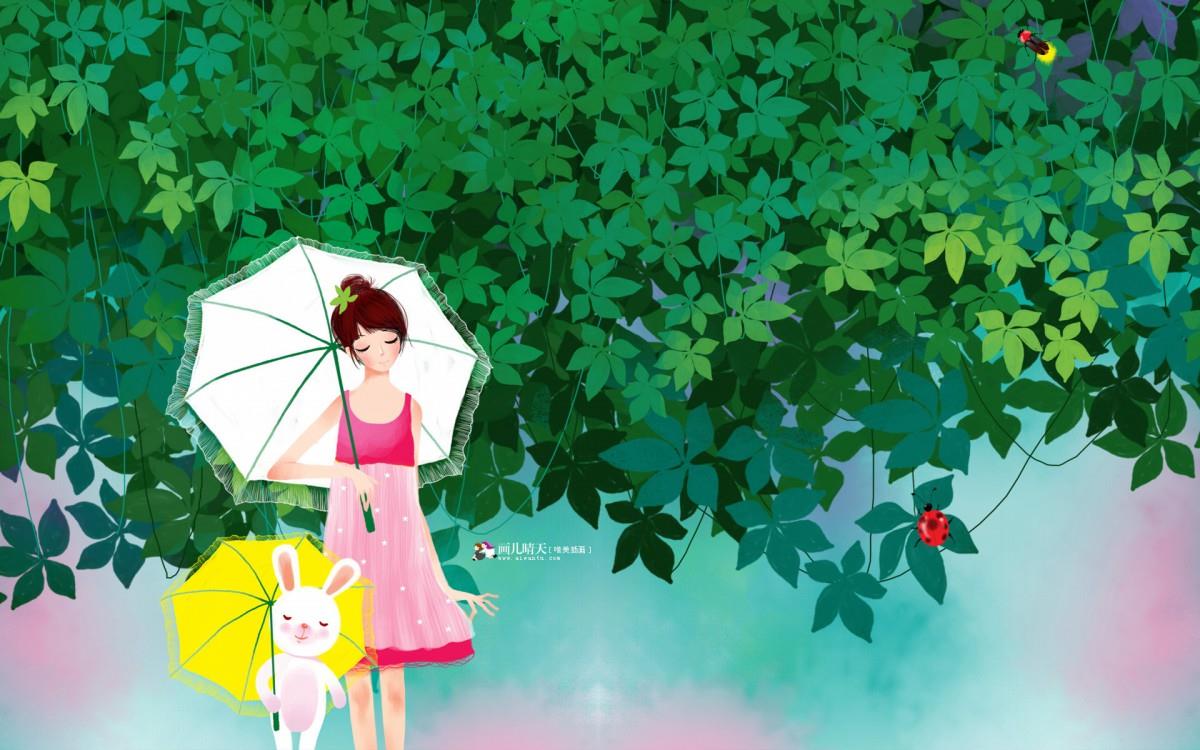 画儿晴天少女图片大全