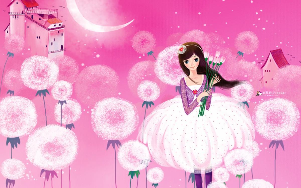 画儿晴天少女图片大全