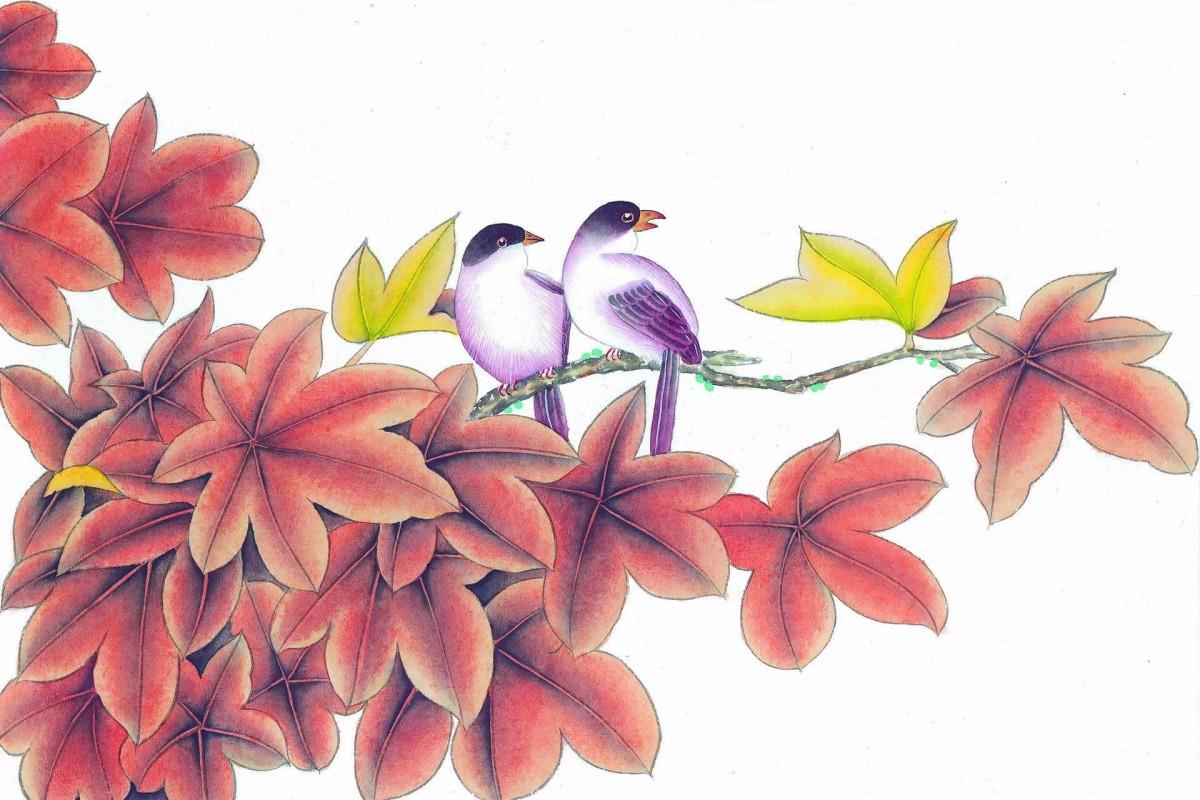 工笔花鸟画图片2