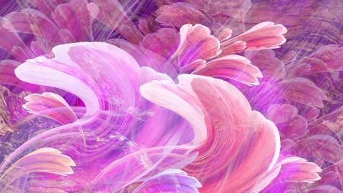 手绘鲜花图案图片