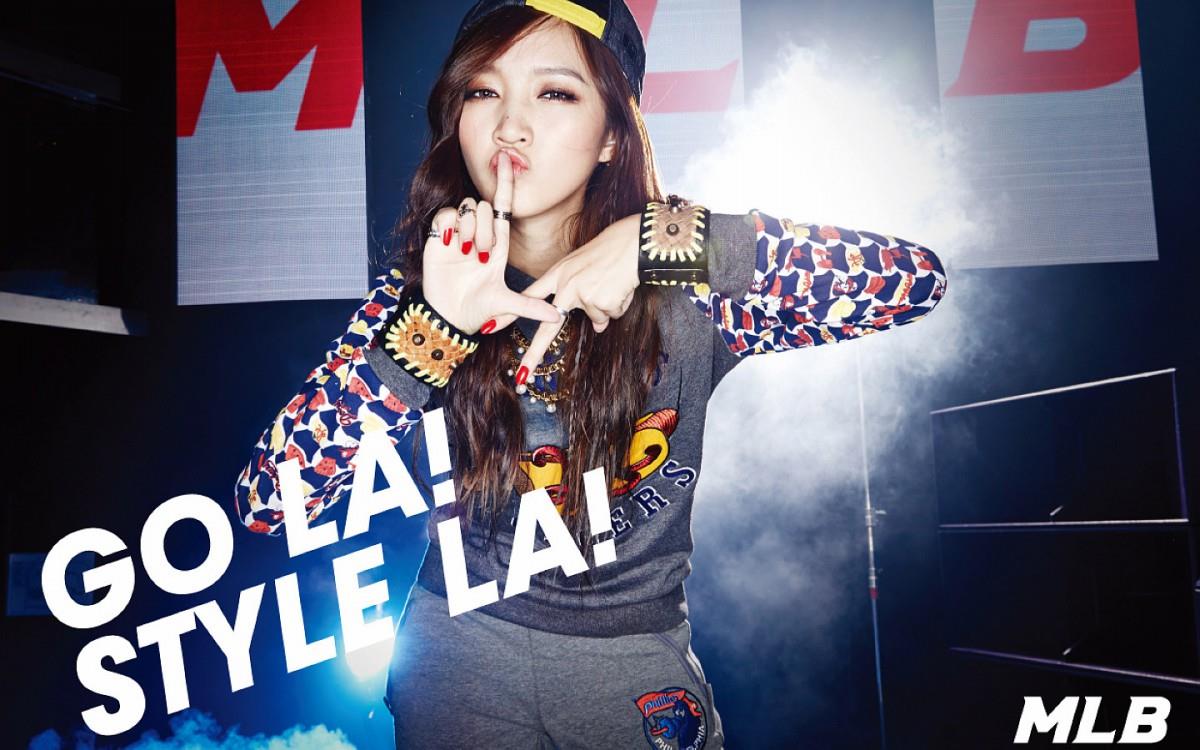 Miss A代言MLB休闲服图片