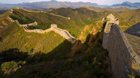 俯视金山岭长城风景图片大全