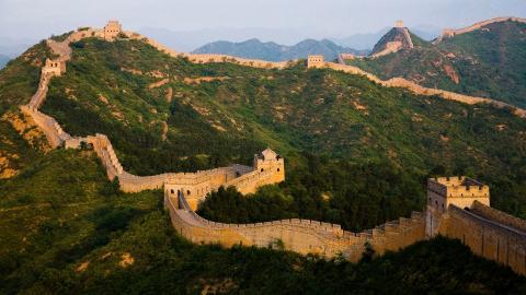 俯视金山岭长城风景图片大全