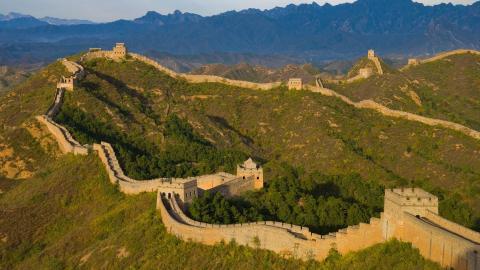 俯视金山岭长城风景图片大全