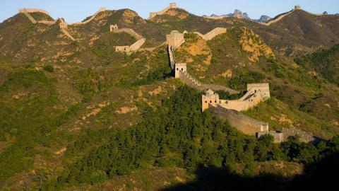 俯视金山岭长城风景图片大全