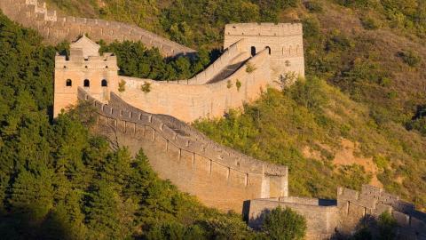 俯视金山岭长城风景图片大全