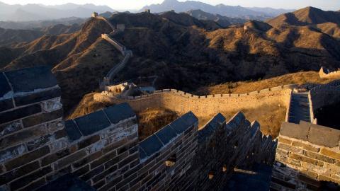 俯视金山岭长城风景图片大全