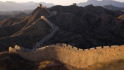 俯视金山岭长城风景图片大全