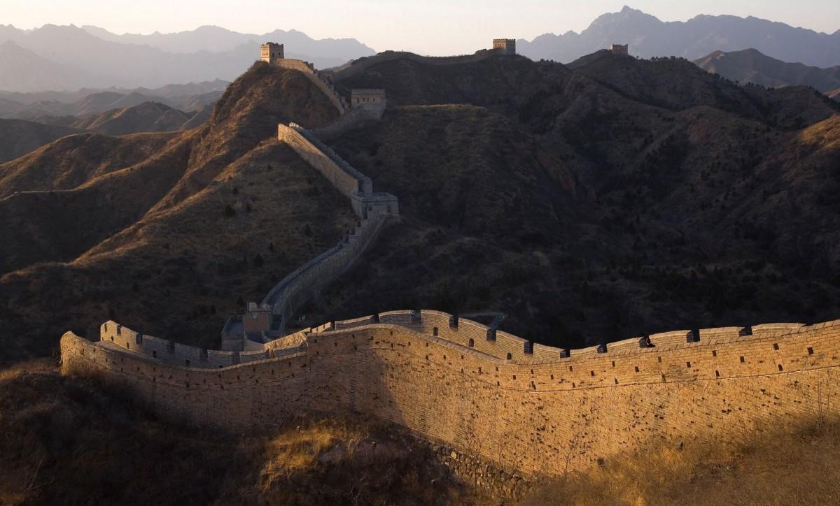 俯视金山岭长城风景图片大全