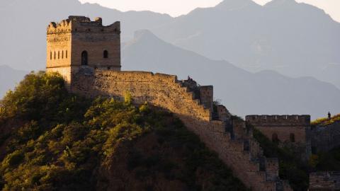 俯视金山岭长城风景图片大全