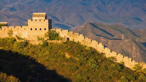 俯视金山岭长城风景图片大全