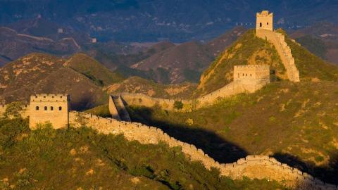 俯视金山岭长城风景图片大全