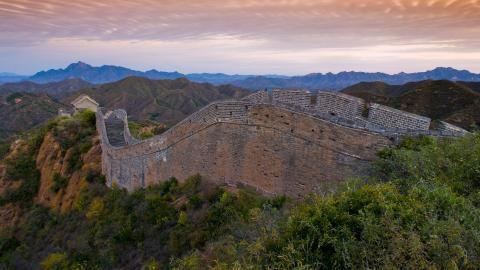 俯视金山岭长城风景图片大全