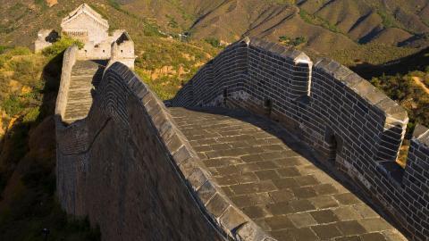 俯视金山岭长城风景图片大全