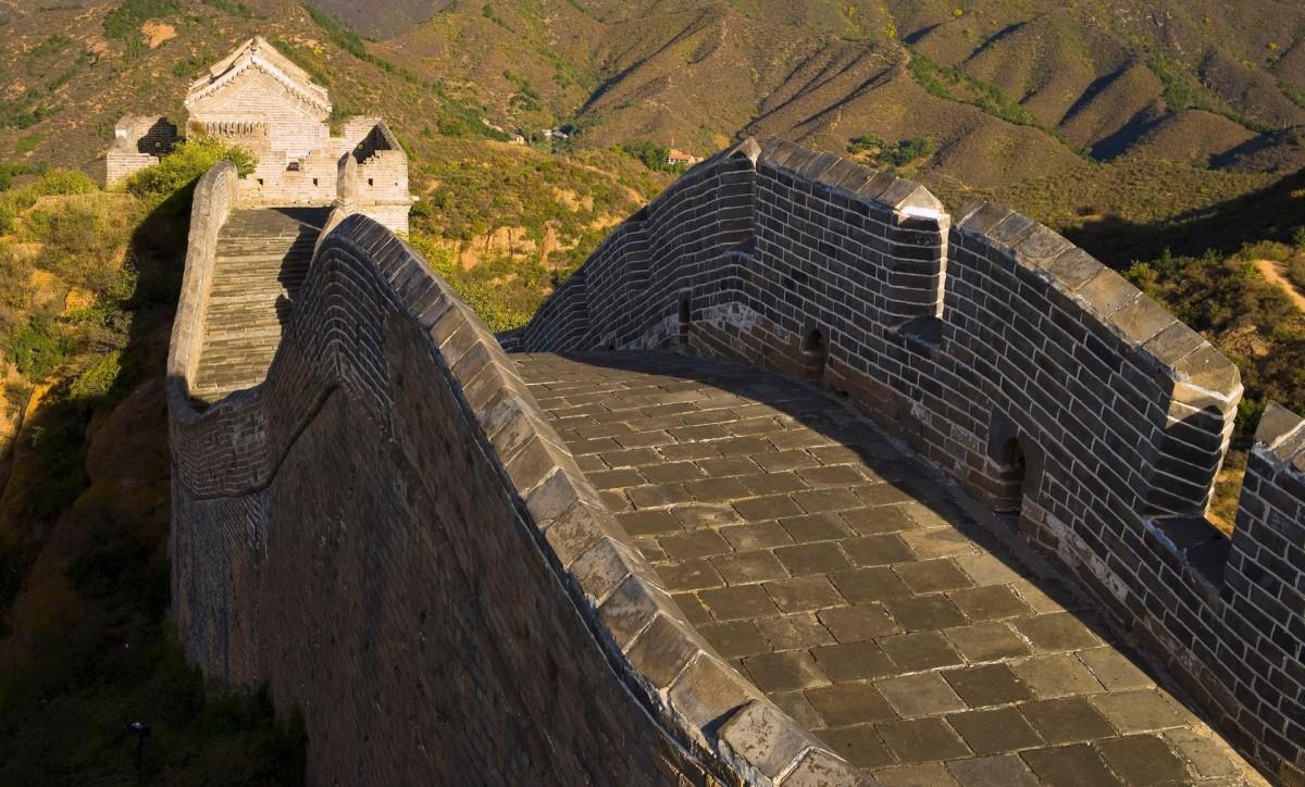 俯视金山岭长城风景图片大全