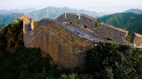 俯视金山岭长城风景图片大全