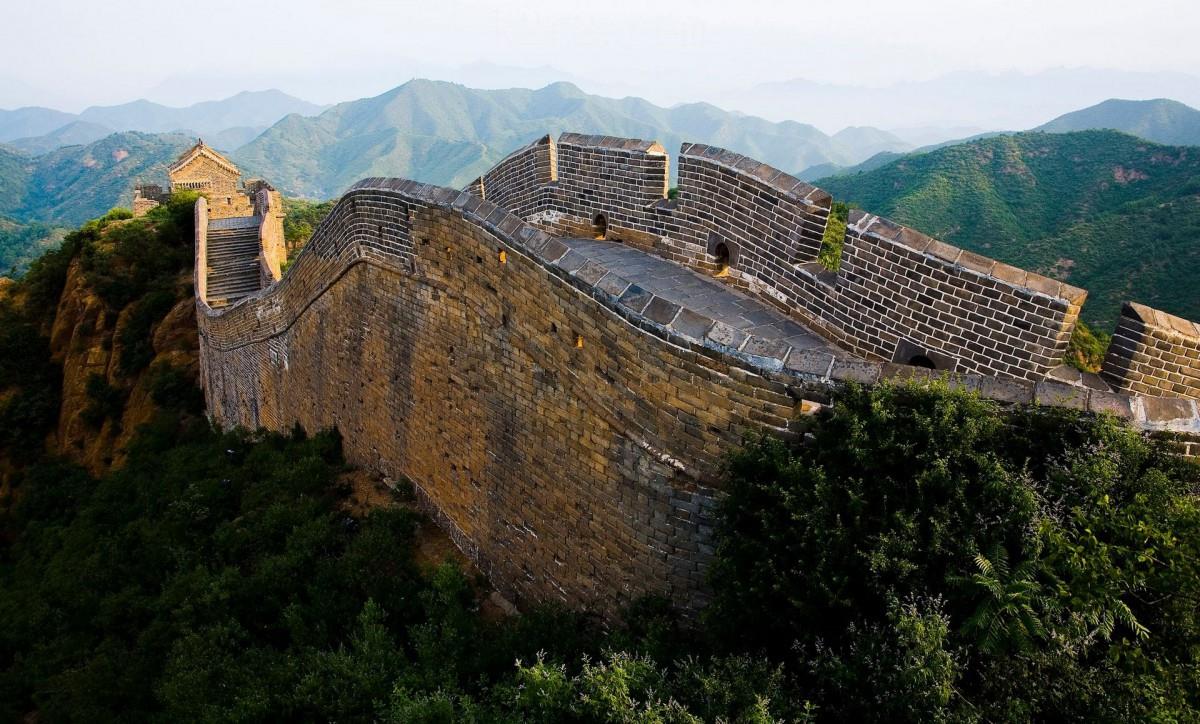 俯视金山岭长城风景图片大全