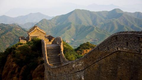 俯视金山岭长城风景图片大全