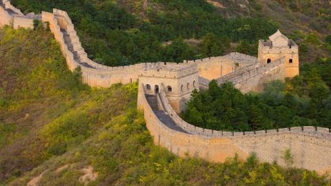 俯视金山岭长城风景图片大全