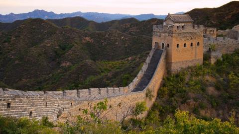 俯视金山岭长城风景图片大全