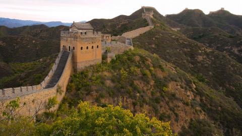 俯视金山岭长城风景图片大全