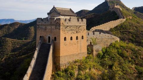 俯视金山岭长城风景图片大全