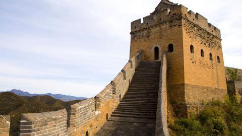 俯视金山岭长城风景图片大全